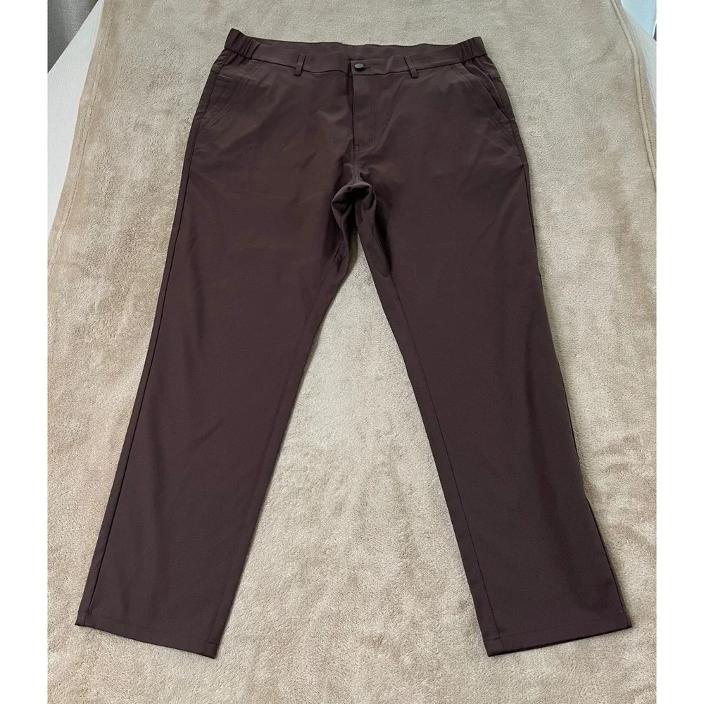 Jack Archer Jetsetter Pants Men's 36x28  Chocolate Brown Slim Fit Tech Chin EUC